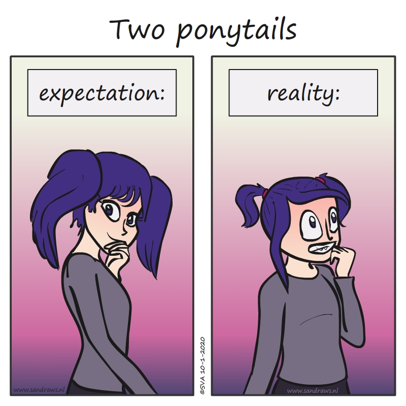 two ponytails - comic