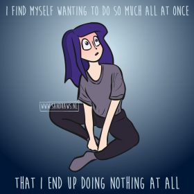 doing nothing - illustration