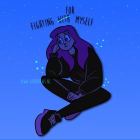 fighting for myself - illustratie