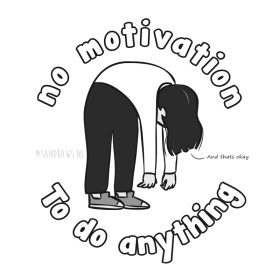 no motivation - illustration