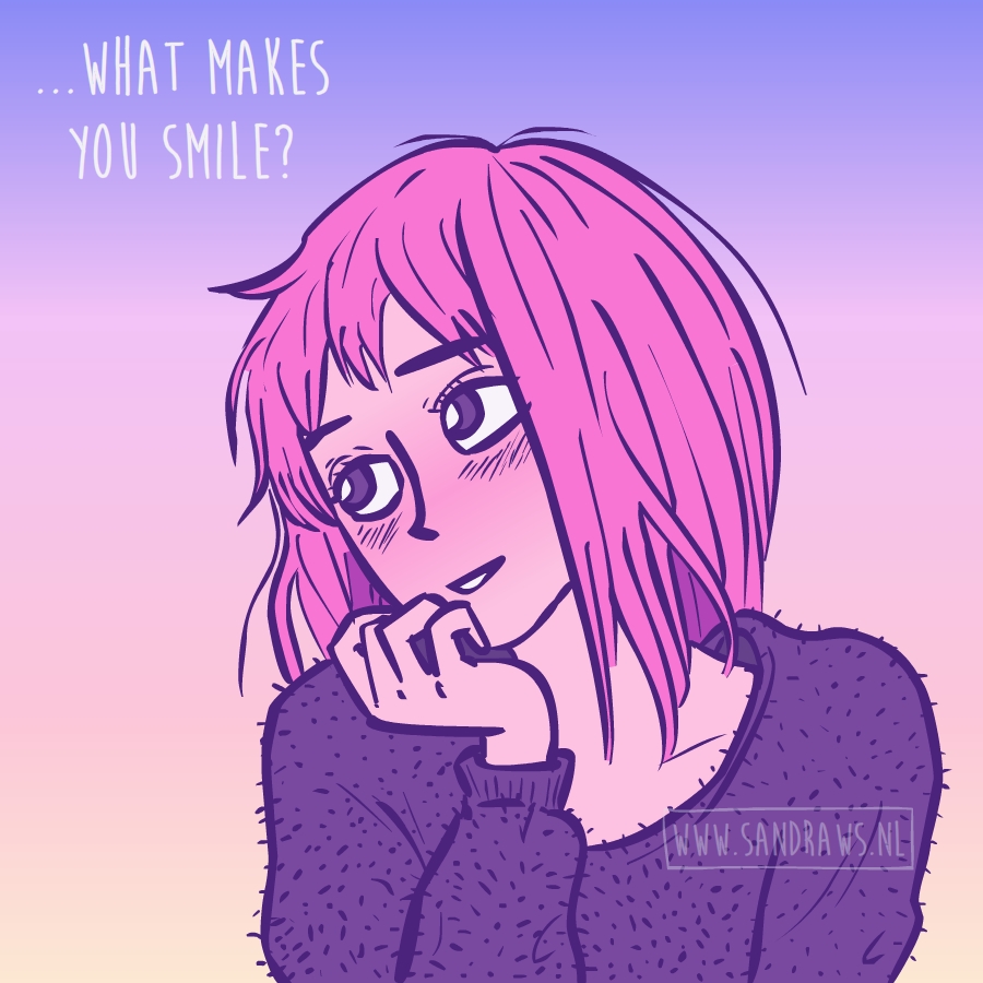 what makes you smile - illustration